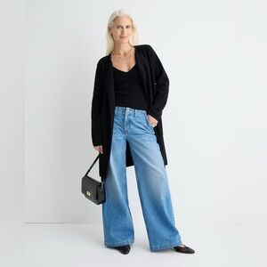 J Crew Juliette collarless sweater-blazer